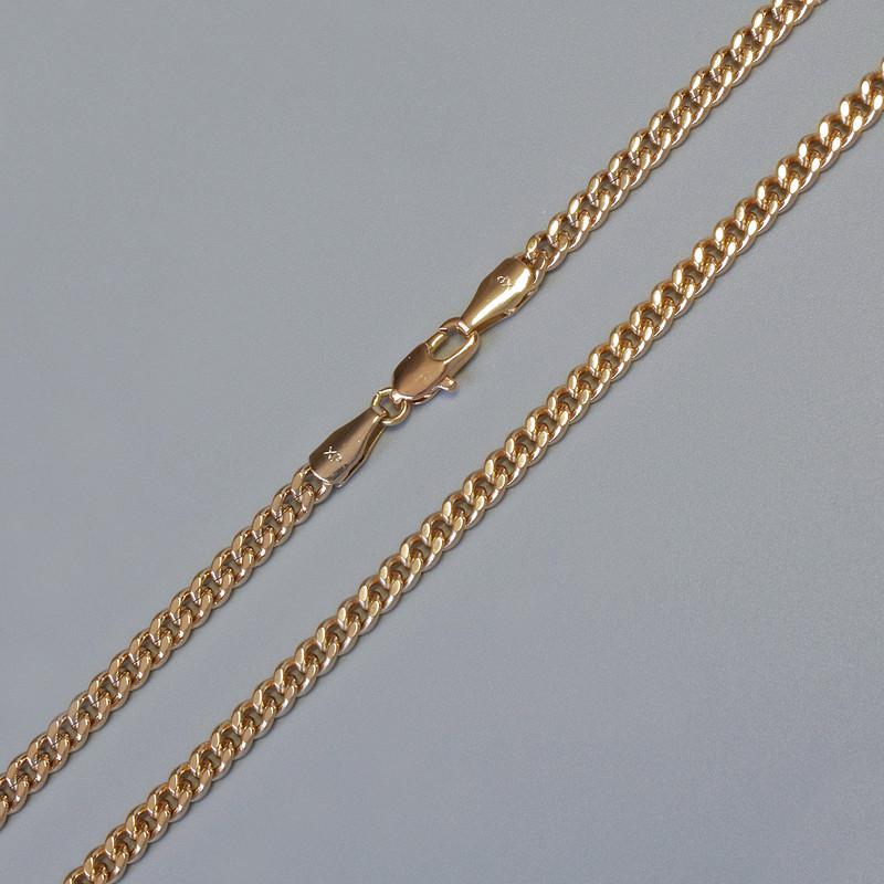 Xuping Chain with 18K Gold Plating, 3.5 mm Thick, 45 cm Length