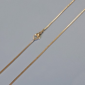 Xuping Chain with 18K Gold Plating, 1 mm Thick, 60 cm Long