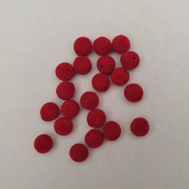 Bead 'Red Rowan', 10mm diameter, 40 pcs per pack