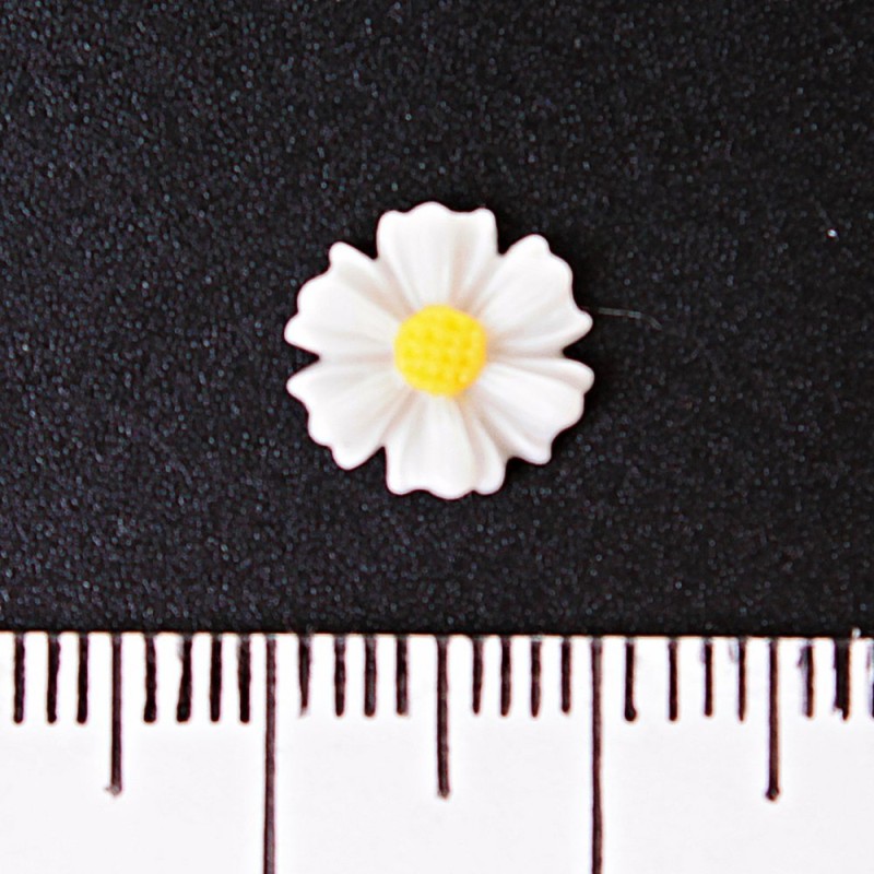 Jewelry Findings 'Daisy', 10mm, no hole, pack of 20