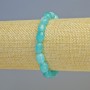 Aquamarine bracelet, natural stone, faceted beads, diameter 8×10 mm ± (stretch), length 18 cm+