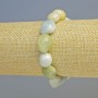 Morganite Bracelet with Natural Stone, Faceted Beads, 12×14 mm ± (Stretch), Length 18 cm