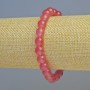 Strawberry Quartz Bracelet (imit.) Smooth bead, 8 mm diameter ± (stretch), length 18 cm+