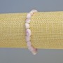 Kunzite Bracelet, Faceted Natural Stone Beads, Diameter 6×9 mm ± (Stretch), Length 18 cm+