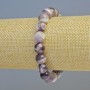 Amethyst Bracelet, natural stone smooth bead, diameter 10mm ± (stretch), length 18cm+