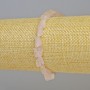 Pink Quartz Bracelet, natural unpolished stone, faceted beads, diameter from 8×10 to 12×17 mm +/- (stretch), length 18 cm+