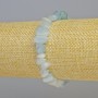 Aquamarine Bracelet with Natural Stone Chips, Diameter 7×4 mm ± (stretch), Length 18 cm+