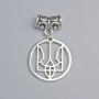 Pendant 'Coat of Arms', diameter 25 mm ±, length 40 mm ±, silver-colored metal