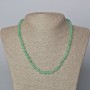 Nephrite Necklace with Natural Nephrite Stone, Smooth Bead, 6mm Diameter +-, 45-47cm Length