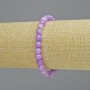 Amethyst Bracelet (artificial acrylic) smooth beads, 6.5 mm diameter +/- (stretch), length 18 cm+