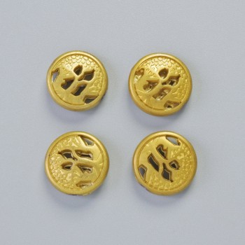 Hematite Bead, Matte Golden Color, 12×4.5 mm ± (4 pcs)