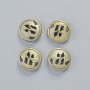 Hematite Bead in Matte Light-Golden Color, Diameter 12x4.5 mm ± (4 pcs)