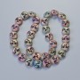 Hematite Beads 'Tree' Matte Chameleon Color, diameter 12.5×4.5 mm, length 41 cm on thread