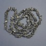 Labradorite natural stone chip beads on thread, diameter 14x5-7x5 mm+-, length 80 cm+