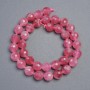 Faceted tourmaline beads, natural gemstone, ball-shaped, 10mm diameter, 38cm length
