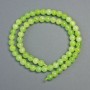 Onyx Beads, Natural Stone, Smooth Round Beads, Diameter 6.5 mm, Length 38 cm on Thread
