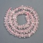 Quartz Beads on Thread, Natural Stone, Faceted, Diameter 8x4 mm, Length 39 cm+-