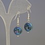 Hematite Earrings - Blue Tree, diameter 12×4 mm, length 3.2 cm