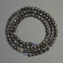 Faceted sapphire beads, natural, 3.5 mm diameter, 38 cm length