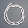 White Agate Beads (Pressed) Smooth Round Beads, 4.5 mm diameter, approximately 40 cm long on thread