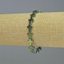 Hematite Bracelet 'Cross' in green-blue color, diameter 8.5×10.5×3 mm, length 18 cm +- stretch