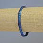 Hematite Bracelet Snake Zigzag Wave, Matte Blue, Bead Size 5x4x3 mm, Length 18 cm, Stretch
