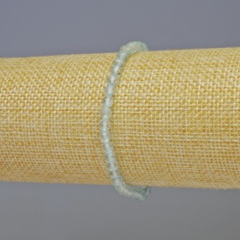 Topaz Bracelet, Natural Stone, Faceted Bead, 4 mm Diameter, 18 cm Length, Stretch