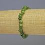 Jadeite Chip Bracelet, 9x3 mm and 6x3 mm chips, length 18 cm +/- stretch