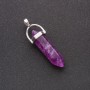 Hexagonal amethyst pendant 39x32x9 mm