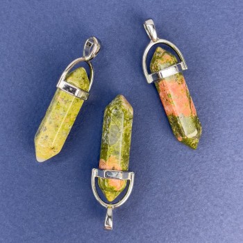 Heliotrope Hexagon Pendant 4 cm