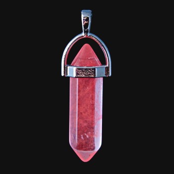 Hexagonal Tourmaline Pendant 4 cm