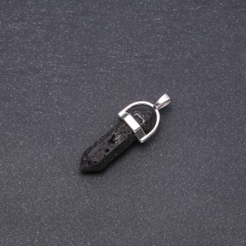 Hexagon Lava Pendant 9x30x40mm