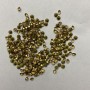 Yellow rhinestones, 3 mm diameter (±), 4 g package (±)