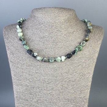 Valit Faceted Necklace, Bead Diameter 10×7 mm, Length 50 cm