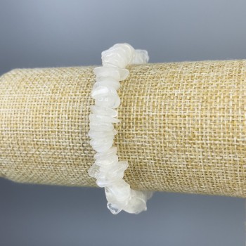 Adularia chip bracelet 9×3 mm, length 18 cm, stretch