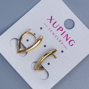 Xuping Earrings 19x2.5 mm - 18K Gold Plating