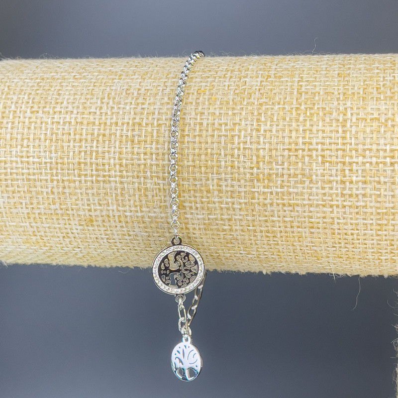 Xuping Rhodium Bracelet, length 21 cm, thickness 1.6 mm+