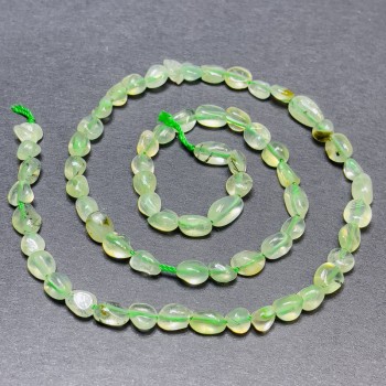 Prenit Beads on Thread, Faceted, 7x5 mm, Length 41 cm