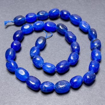 Imitation Quartz Beads on a Faceted Thread, diameter 10×7 mm +-, length 37 cm+