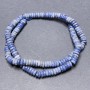 Sodalite Beads on Thread Rondelle, Diameter 6x2 mm+-, Length 39 cm+