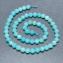 Amazonite Beads on Thread, Faceted Balls, Diameter 6 mm, Length 38 cm