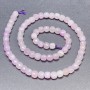 Lavender Amethyst Beads on a Thread, Faceted Cube, 5mm Diameter, 38cm Length