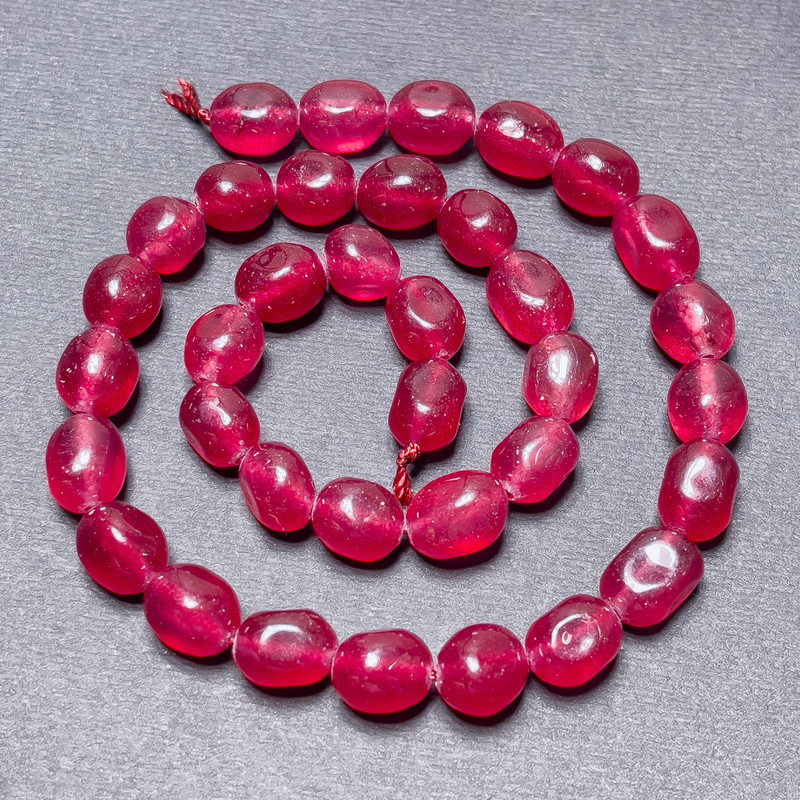 Tourmaline Beads (Imitation) on a thread, faceted, diameter 10x8 mm ±, length 38 cm