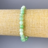 Emerald Bracelet, Faceted Bead, 6 mm Diameter, 18 cm Stretch