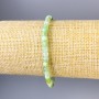 Chrysoprase Bracelet with Faceted Cubes, 4x4 mm, 18 cm Length +/- Stretch
