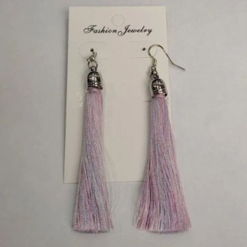 Tassel Earrings 'Almina' Multicolored, 10 cm long