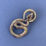 Brooch 'Snake' Bronze-colored enamel on gold-tone metal 52×29 mm+