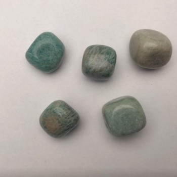 Souvenir natural Amazonite, tumbled 21x18mm (+-) 100 g pack