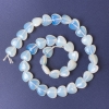 Moonstone Heart-Shaped Beads 11x12x5mm ± on thread, length 40 cm+