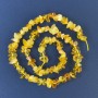 Amber Chip Beads 8x5 mm on Thread, Length 38 cm+